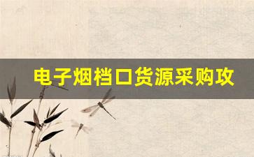 电子烟档口货源采购攻略，提升店铺销售的秘诀