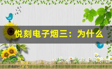 悦刻电子烟三：为什么它成为市场的新宠